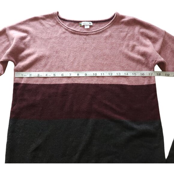 Smartwool Pink Burgundy Colorblock sweater, Wool blend - Picture 7 of 10